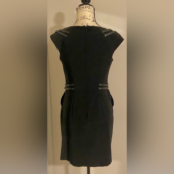 NWT Cynthia Steffe Mini Dress With Pockets & Faux Leather - Picture 5 of 14